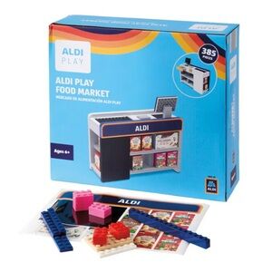 Aldi Gear Play Food Market 385 Pieces Building Blocks New In Box